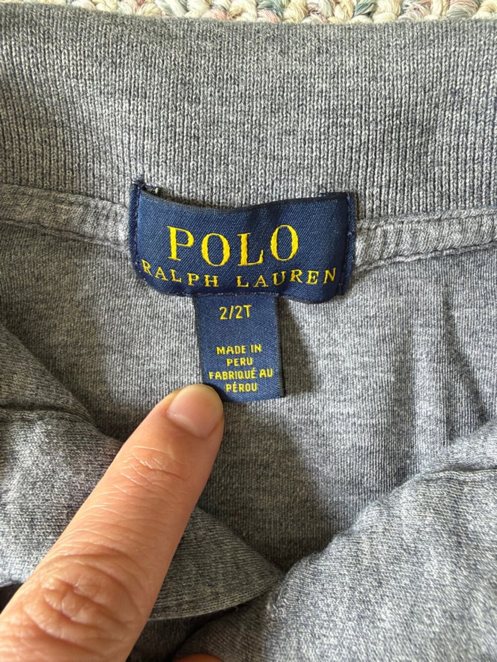 Polo Ralph Lauren toddler polo shirt gray 2T